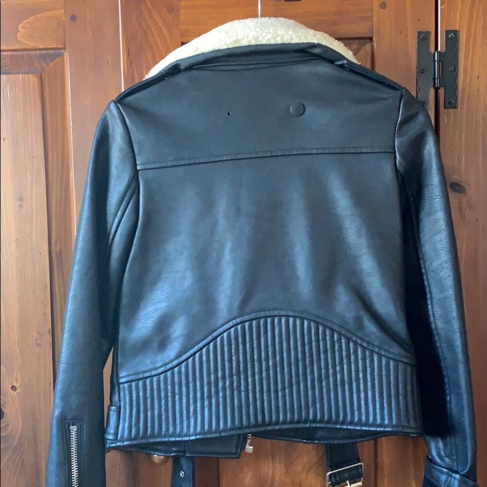 UNIF black faux leather jacket. - Picture 3 of 4